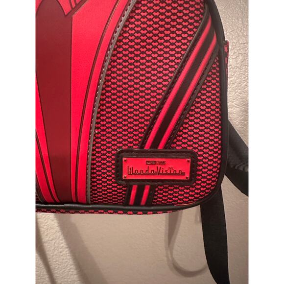 NWOT Loungefly Disney Marvel WandaVision Scarlet Witch Glow-in-the-Dark Backpack - Picture 5 of 7